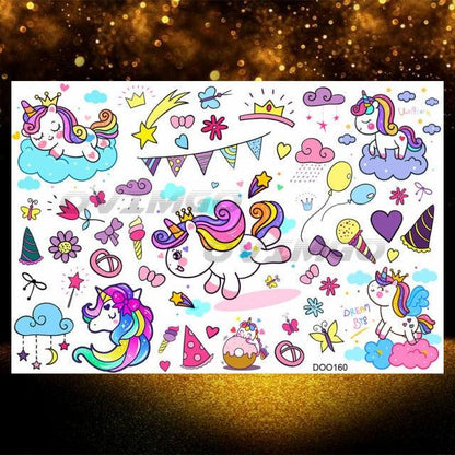 Small 3D Dinosaur Temporary Sticker Tattoos Colorful Tiny Tattoos For Party Children