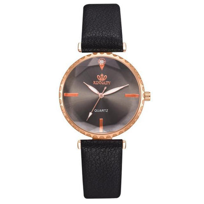 Elegant Style Fashion Womens Watch Luxury Leather Band Analog Quartz Wrist Watch Women Dress Leather Band Thin Minimalist Casual Simple Dress Analog Quartz Wristwatch