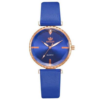 Elegant Style Fashion Womens Watch Luxury Leather Band Analog Quartz Wrist Watch Women Dress Leather Band Thin Minimalist Casual Simple Dress Analog Quartz Wristwatch