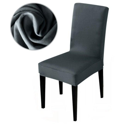 Armless Removable Washable Elastic Dinner Universal Spandex Solid Chair Slip Covers Set Colors For Choice Universal Size Chair Cover