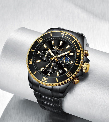 TREND New Men's Elegant Watch Waterproof And Scratch Resistant Stylish Stainless Steel Durable Wrist Watch