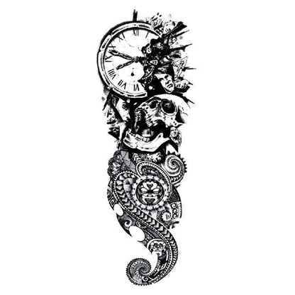 Large Colorful Tattoos For Men Waterproof Dragon Sticker Temporary Luxury Big 3D Tattoo Modern Design
