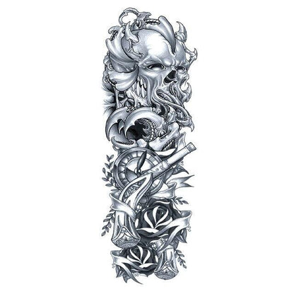 Large Colorful Tattoos For Men Waterproof Dragon Sticker Temporary Luxury Big 3D Tattoo Modern Design
