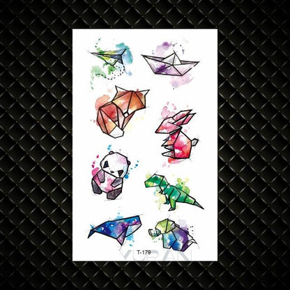 Fashion Small Sexy Black Temporary Waterproof Tattoo Cute Star Heart Tattoos Sticker Body Finger Tattoo For Kids Womens