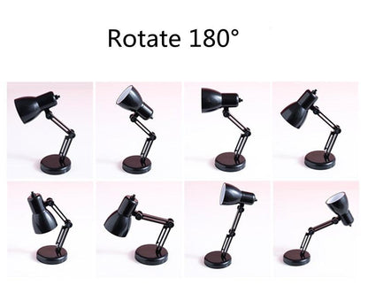 LED Mini Desk Lamp Foldable Magnetic Night Light Bedroom Study Reading Book Lamps With Clip Eye Protection Bedside Lights Decorative Table Lamp Cute Study Lamps for Bedroom Décor