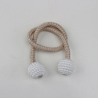 Magnets Curtains Clamps Curtain Holder Pompom Tieback Magnetic Clips Hanging Balls Tie Back Home Decoration Accessories Magnetic Curtain Tiebacks European Style Decorative Curtain Drape Tie With Strong Magnetic For Home And Office Decoration