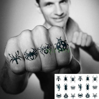 Luxury Different Waterproof Temporary Tattoo Sticker Snake Flower Fake Tattoo Body Art Adult Fashion Stickers For Womens Mens