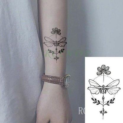 Luxury Different Waterproof Temporary Tattoo Sticker Snake Flower Fake Tattoo Body Art Adult Fashion Stickers For Womens Mens