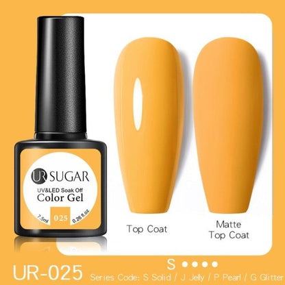 Fluorescent Gel Nail Polish Yellow Green High Quality Colors UV Strong Matte Effect Luxury Design For Girls and Women