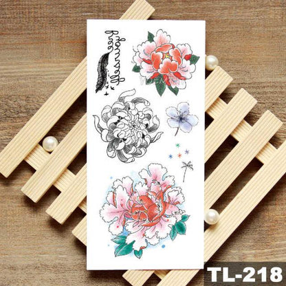 Womans Rose Flower Waterproof Temporary Tattoo Sticker For Arm Body Gorgeous Girls Tattoos