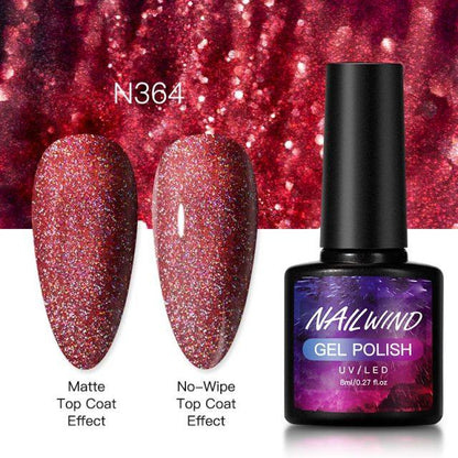 New Womens Fashion Gel Nail Polish UV LED Semi Permanent Matt Glossy Effect Luxury Manicure Design