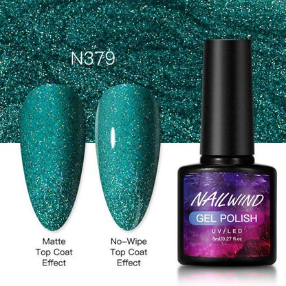 New Womens Fashion Gel Nail Polish UV LED Semi Permanent Matt Glossy Effect Luxury Manicure Design
