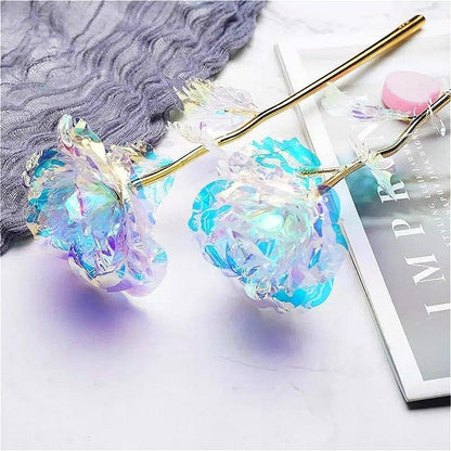 24k Aluminum Foil Lighting Rose Gift For Women Valentine's Day Mother's Day Birthday Thanksgiving Day Christmas Wedding Anniversary