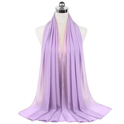 Luxury Fashion Long Soft Solid Chiffon Scarf Head Wrap Echarpe Shawl Lightweight Headscarf Instant Ready To Wear Elegant Hijab Scarf Wrap Muslim Shawl Islamic Hijabs Arab Wrap Head Scarves For Women