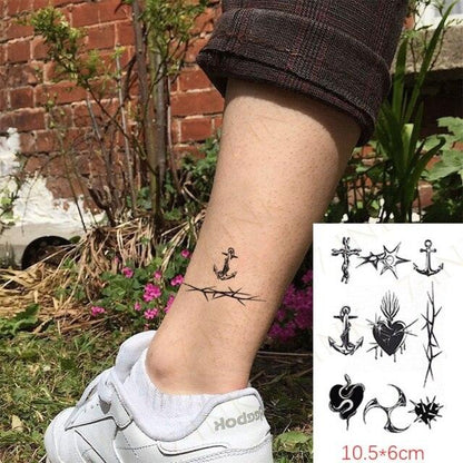 Waterproof Temporary Tattoo Lavender Stickers Butterfly Flower Luxury Small Tattoo For Body Arm