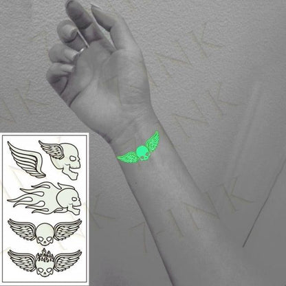 Fashion Luminous Sticker Tattoos Waterproof Temporary Different Luxury Tattoos For Womens Mens Kids