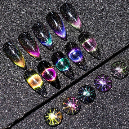 Popular Cat Eye Gel Nail Polish Magnetic Colorful UV Rainbow Gel Fashion Charming Effect Modern Design