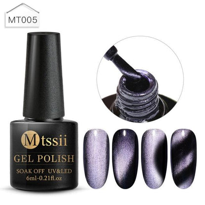 Popular Cat Eye Gel Nail Polish Magnetic Colorful UV Rainbow Gel Fashion Charming Effect Modern Design