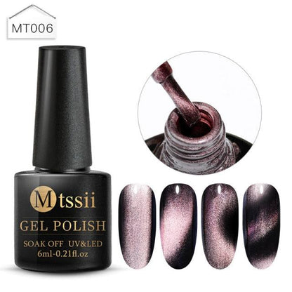 Popular Cat Eye Gel Nail Polish Magnetic Colorful UV Rainbow Gel Fashion Charming Effect Modern Design