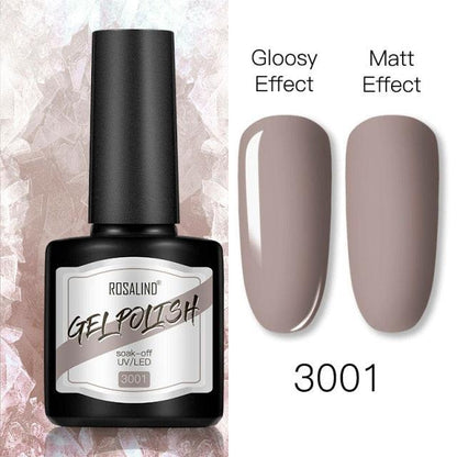Shiny Womens Gel Nail Polish Permanent Painting Glossy Matte Effect For Manicure Nail Art Design For Womens and Girls