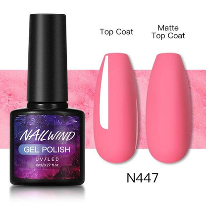 Luxury Womens Colorful Gel Nail Polish 8ml Semi Permanent UV/LED Glossy Effect Popular Design For Women and Girls in Fashion Style