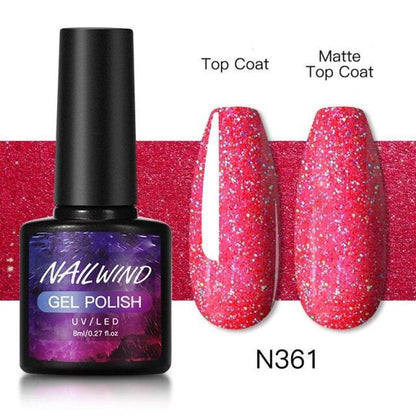 Luxury Womens Colorful Gel Nail Polish 8ml Semi Permanent UV/LED Glossy Effect Popular Design For Women and Girls in Fashion Style