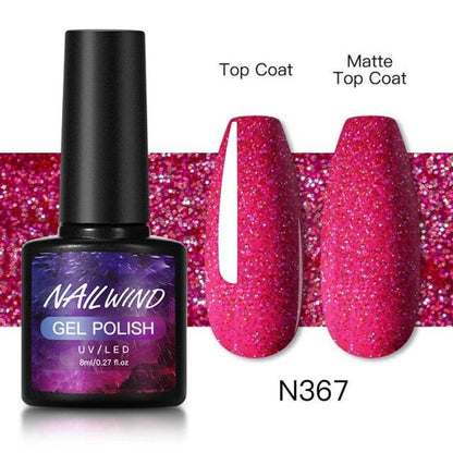 Luxury Womens Colorful Gel Nail Polish 8ml Semi Permanent UV/LED Glossy Effect Popular Design For Women and Girls in Fashion Style