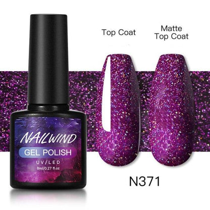 Luxury Womens Colorful Gel Nail Polish 8ml Semi Permanent UV/LED Glossy Effect Popular Design For Women and Girls in Fashion Style