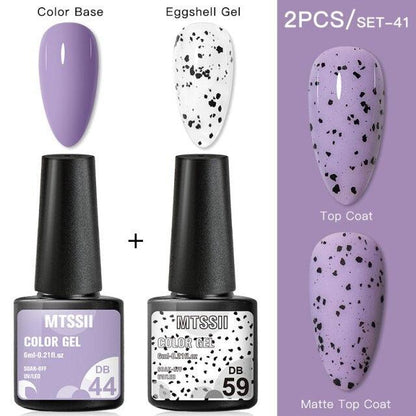 Luxury Gel Nail Polish Permanent Glossy Matte Egg Effect Elegant Stylish Eggshell Design For Women And Lady Nail Gel
