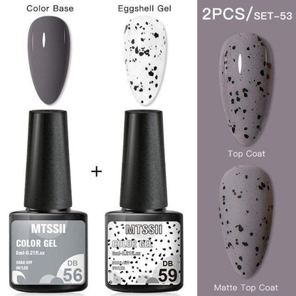 Luxury Gel Nail Polish Permanent Glossy Matte Egg Effect Elegant Stylish Eggshell Design For Women And Lady Nail Gel