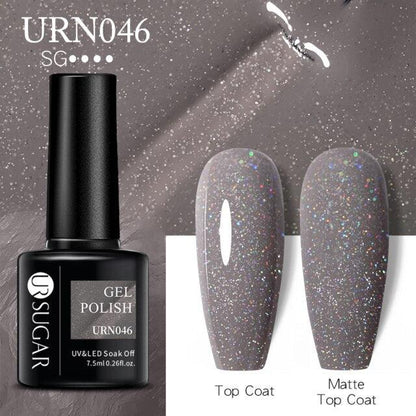 Matte Pink Blue Gel Nail Polish Semi Permanent LED Nail Art Design Elegant Warm Colors For Womens