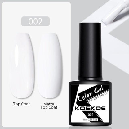 Womens Glossy Colorful 8ml Nail Gel Polish Permanent UV LED Summer Winter High Quality Fashion Design