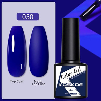 Womens Glossy Colorful 8ml Nail Gel Polish Permanent UV LED Summer Winter High Quality Fashion Design