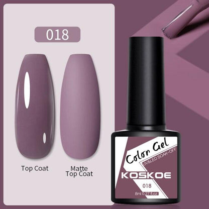 Womens Glossy Colorful 8ml Nail Gel Polish Permanent UV LED Summer Winter High Quality Fashion Design
