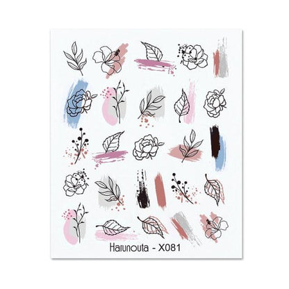Rainbow Wave Love Heart Pattern Water Decals Stickers Butterfly Dragon Geometry Slider For Nails Art Decoration Tip Water Transfer Nail Decals Sticker For Pretty Girl Self-Adhesive Nail Decals Designer Nail Stickers for Acrylic