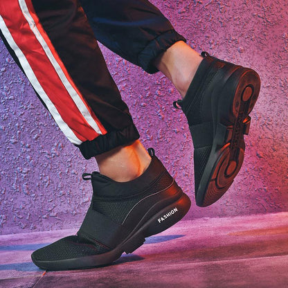Mens Red Sneakers Flats Sport Footwear Couple Sneakers New Fashion Lovers Casual Lightweight Jogging Breathable Tennis Sport Shoes For Workout OutdoorWalking