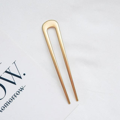 U Shape Hair Sticks Women Hairclip Simplicity Colorful Girls Hairpins Hair Sticks Hair Accessories Headwear French Hair Pin Hairstyle Chignon for Women