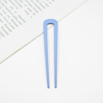 U Shape Hair Sticks Women Hairclip Simplicity Colorful Girls Hairpins Hair Sticks Hair Accessories Headwear French Hair Pin Hairstyle Chignon for Women