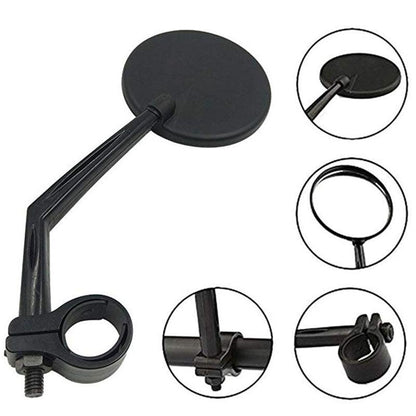 Bike Rear Mirrors Degree Rotation Bicycle Rearview Mirrors Suitable For Mountain Road Bike Safe Rear View Mirror Adjustable Rotatable HD Wide Angle Cycling Biking Clear Acrylic Convex Mirror