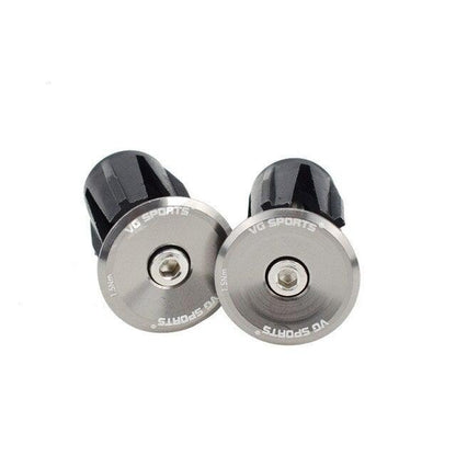 Mini Lightweight Lock Mountain Bicycle Grip Handlebar End Cap Handle Bar Grips End Plugs Mountain Bike Road Bicycle One Pair Bike Handlebar End Plugs Aluminum Alloy Expansion Handlebar Grips Cap