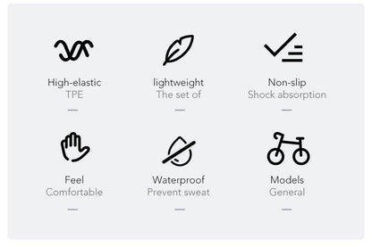 Waterproof Road Bike Horn Handlebar Cover Anti-Slip Handle Bar Grip Bicycle Accessories Mountain Bike Silicone Handlebar Grips Ergonomic Desgin With Bilaterally Locking Ring Non-Slip For Standard Bike