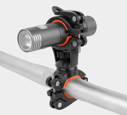 Bicycle Light Bracket Bike Lamp Holder LED Headlight Pump Stand Quick Release Mount 360 Degree Rotatable Universal Flashlight Mount Holder Mount Bicycle Mounting Bracket Flashlight Holder