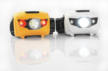 Bicycle Lamp Headlight White Light Headlight Red Light Night Running Hiking Fishing Camping Outdoor Light Adjustable Strap Water Resistant Great For Running Camping Hiking And More