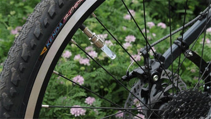 LED Neon Bike Wheel Tire Light Valve Dust Cap Spoke Light For Bicycle Cycling Warning Light Bicycle Flash Cap Light Bike Tire Wheel Valve Cap For Front And Rear Wheel Bicycle Motorcycle Tire Colorful Design