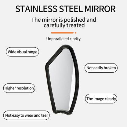 Bike Wide Range Back Sight Reflector Bike Mirror Bicycle Handlebar Rear View Mirror Bike Rear view Mirror Left With Light Reflector Safer No-Shock Bicycle Mirror Rearview Mirror Universal For Bike Bicycle