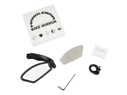 Bike Wide Range Back Sight Reflector Bike Mirror Bicycle Handlebar Rear View Mirror Bike Rear view Mirror Left With Light Reflector Safer No-Shock Bicycle Mirror Rearview Mirror Universal For Bike Bicycle