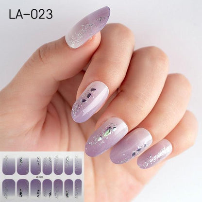 Toe Nail Sticker Wraps Adhesive Decals Toenail Polish Strips DIY Pedicure Foot Decals Manicure Strips Decals Full Wraps Women Glitter Toenail Nail Polish Strips Decals Full Wraps Self Adhesive Toe Nail Tip Full Toe Nail Wraps Feet Decorations