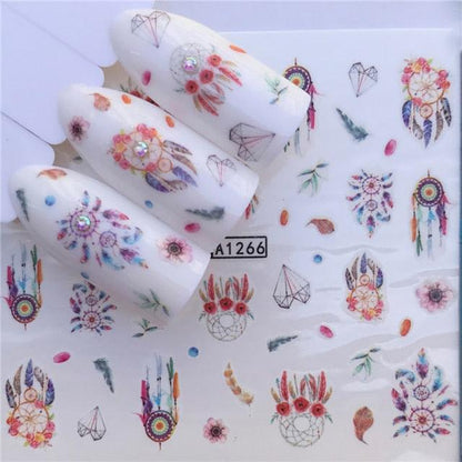 Sliders For Nails Winter Nail Stickers Elk Wolf Animal Sticker Figure Art Transfer Flowers Butterflies Watermark Water Slider Art Nail Stickers Sexy Girl Designs Comics Water Transfer Decals Manicure Lips Nail Art Decorations Slider Nail Art Stickers