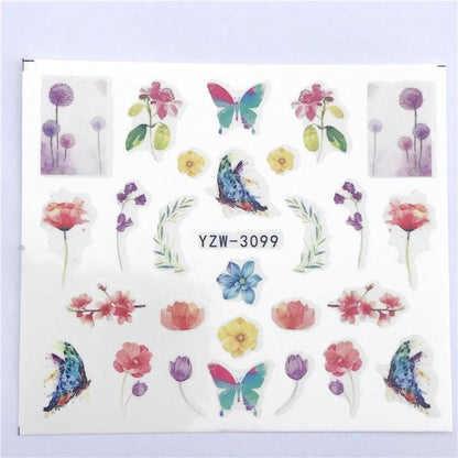 Fox Wolf Animal 3D Embossed Nail Sticker Flower Adhesive Manicure Slider Nail Art Tips Decorations Decals Manicure Design Golden Firework Star Accessories Heart Nail Art Stickers Glitter Decals Love Nail Sequins Laser Heart Nail