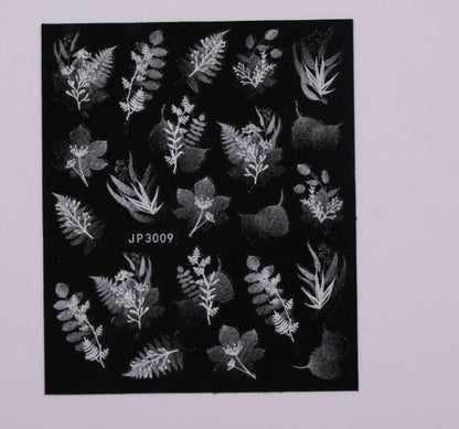 Gold Christmas Snowflake 3D Nail Stickers Sparkly Iridescent Silver Xmas Tree Elk Deer Transfer Sliders Winter Nails Accessories Design Decor Tip Transfer Nail Decals Sticker For Pretty Girl Self-Adhesive Nail Decals Designer Nail Stickers